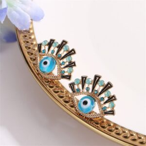 Aretes ojitos azules