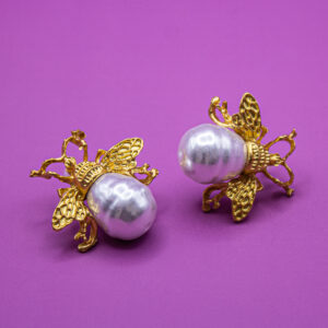 🐝💫 Aretes Reina Bee
