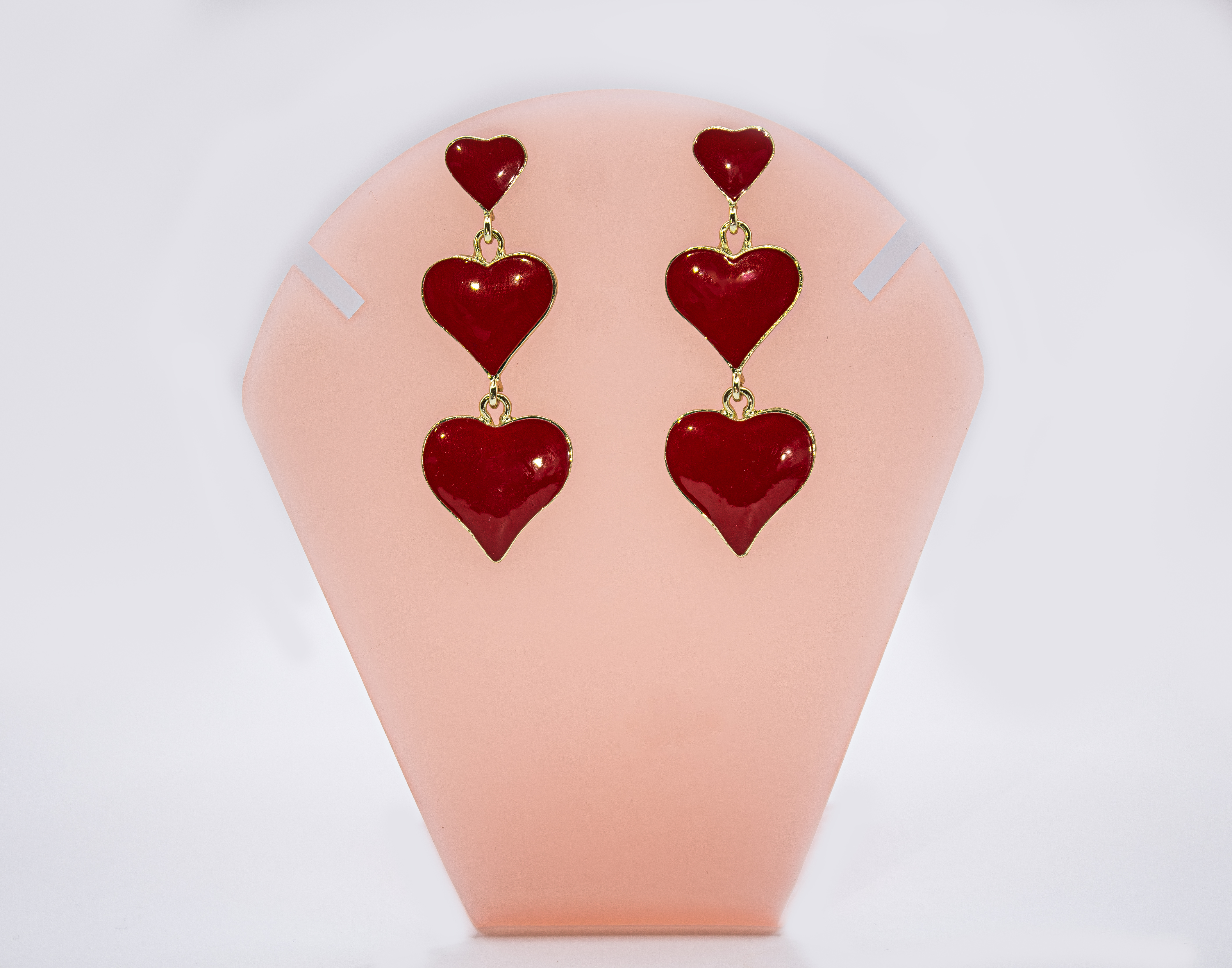 ❤️Aretes "Triple Love" 🔗💋