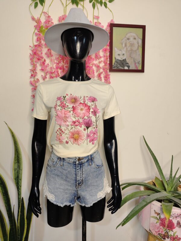 Camiseta floral