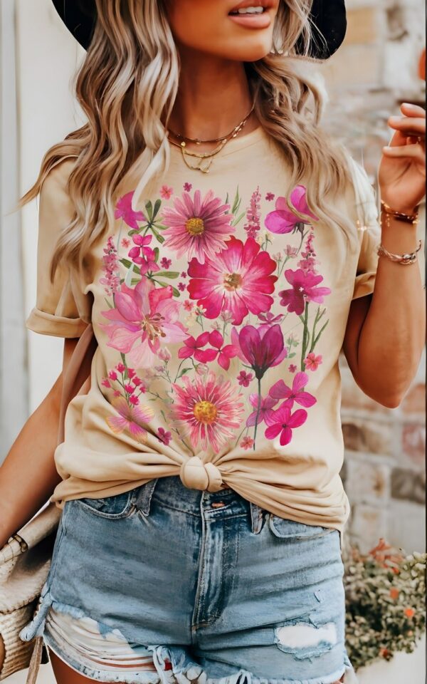 Camiseta floral
