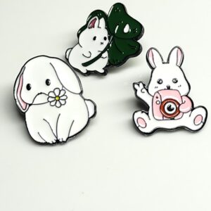 🐰 Saltitos de Amor – Pines de Conejitos