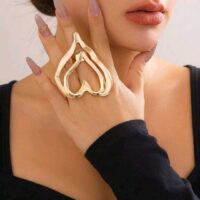 Anillo 🌟 Corazón Dorado Chunky