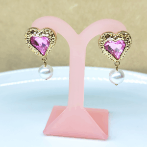 ❤️Aretes Corazón Vintage Perla