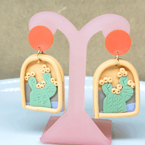 🌵Aretes Ventana Cactus