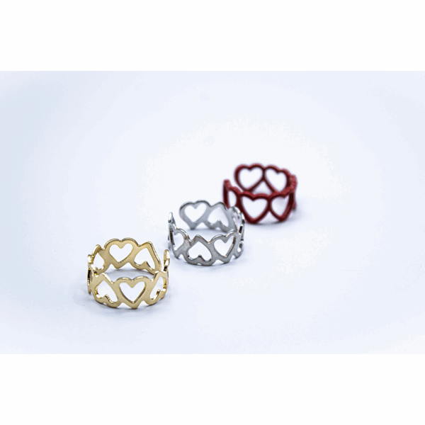 25 ❤️ SET de Anillos "Guía del Corazón" — 3 piezas